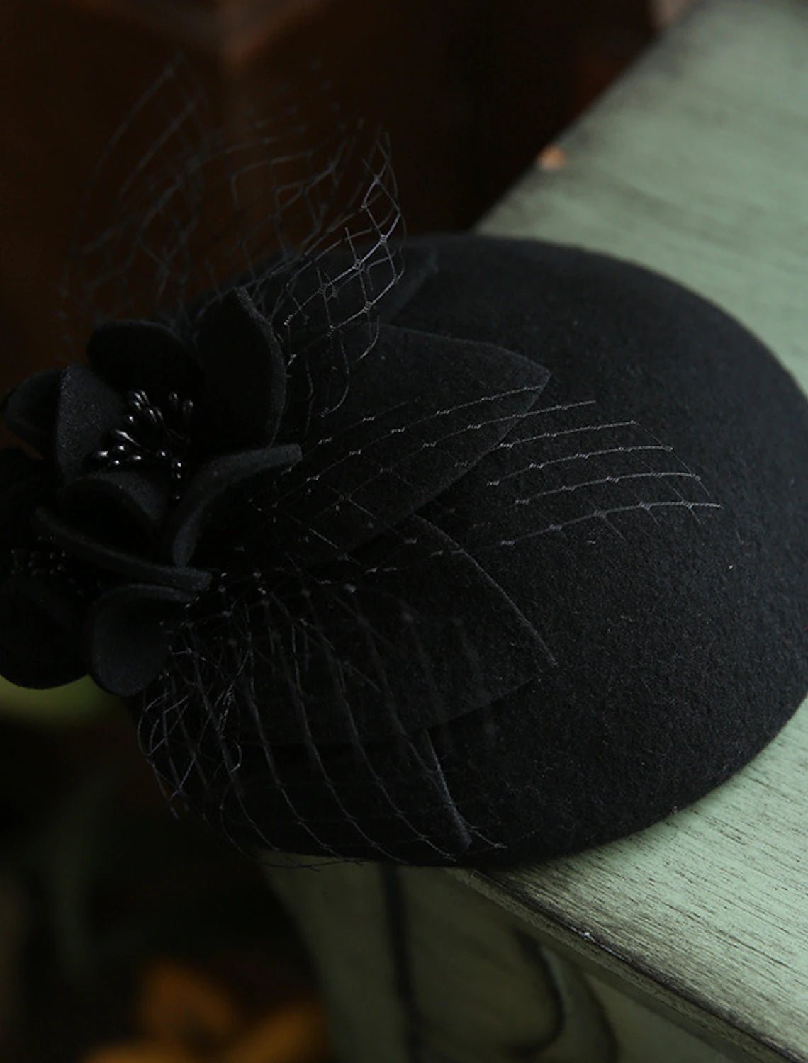 Wholesale Fascinators Kentucky Derby Hat Wool Bucket Hat Horse Race Ladies Day Melbourne Cup Flower Elegant With Floral Tulle Headpiece Headwear